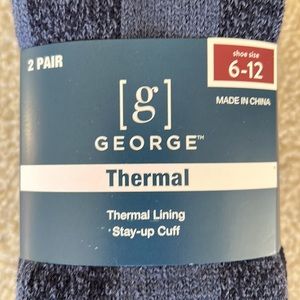 NWT George Mens Thermal Socks